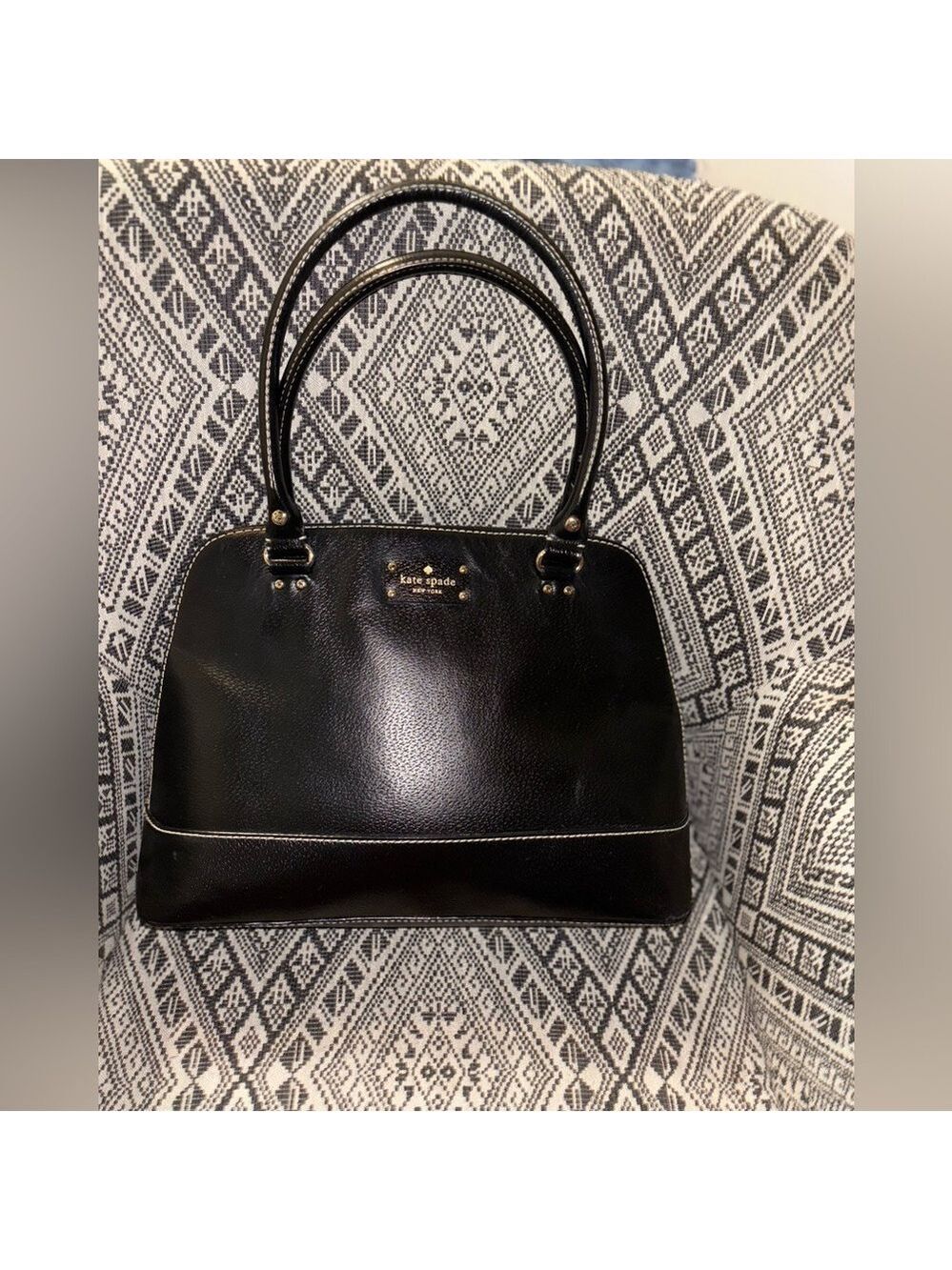 Kate Spade Authentic NY Wellesley Black Leather Shoulder Bag excellent condition - Picture 2 of 14